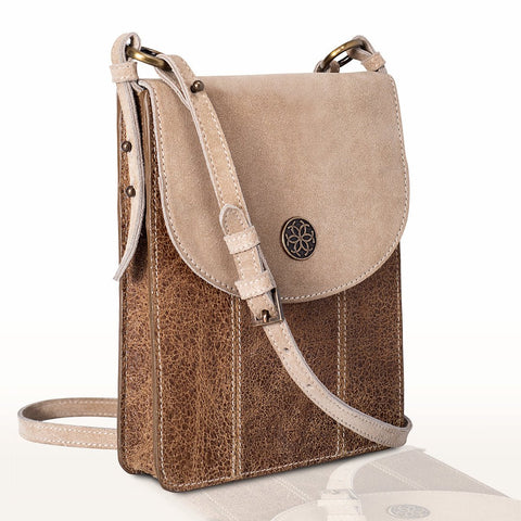 Leather Cross Body Suede Bag